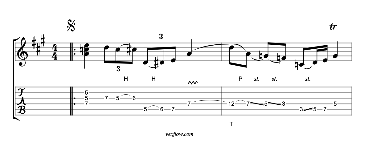 vexfl0w - open source music notation rendering library